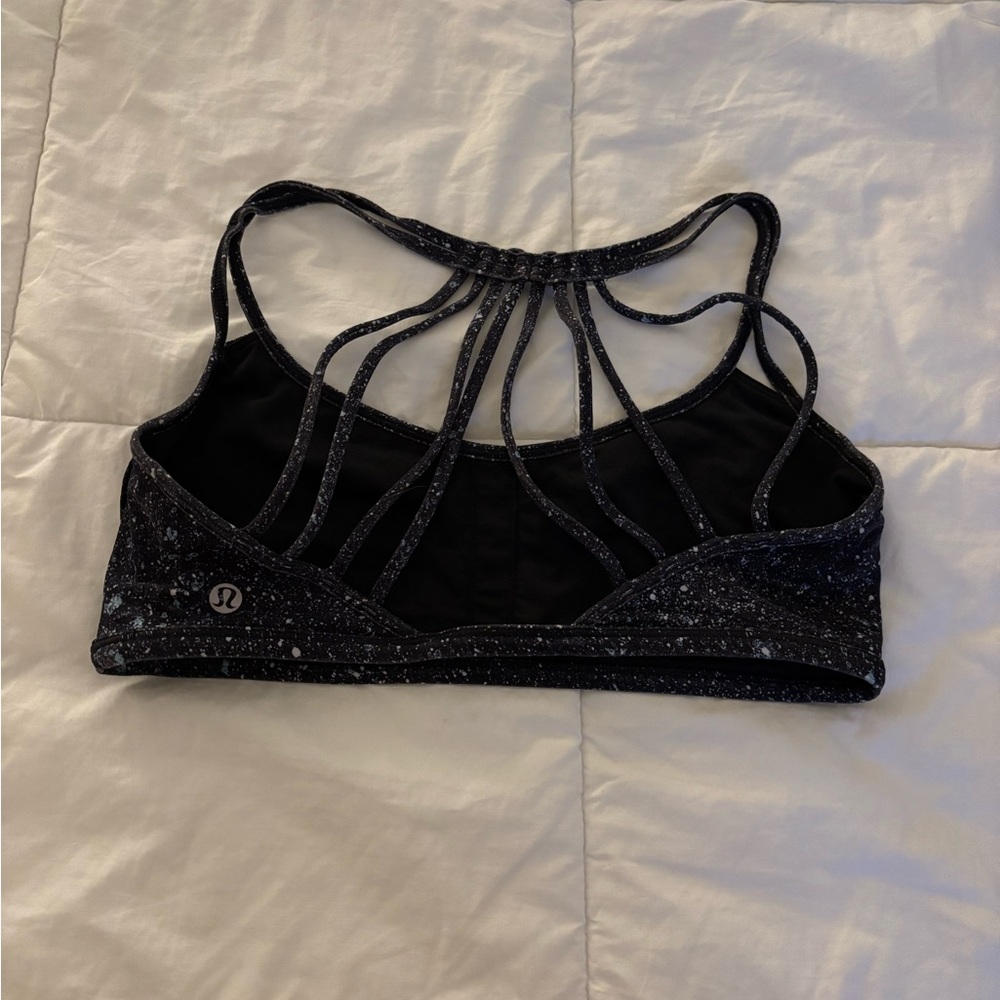 lululemon athletica Black Strappy Back Sports Bra